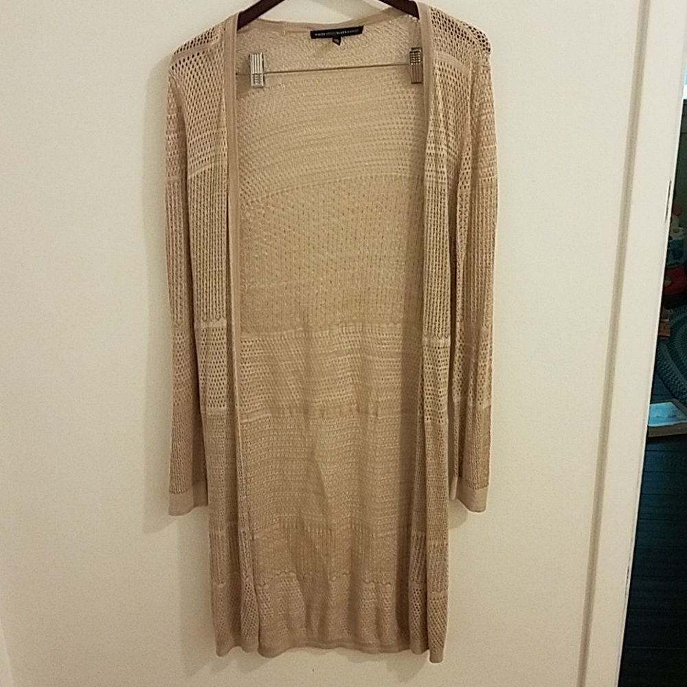 White house black market long sweater